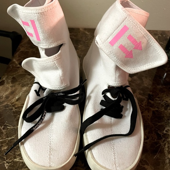 Off-White Shoes - White Canvas Off White Sneakers Size 38